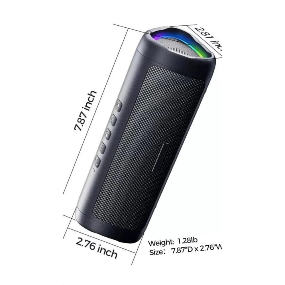 Bluetooth Speaker X-C C27-C – Waterproof Portable Speaker with LED Light – NIB